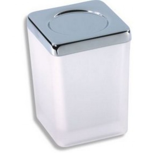 NOVASERVIS NOVATORRE 4 dóza na kúpeľňovú soľ chróm / sklo 6404,0