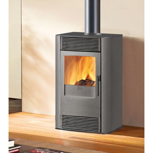 EDILKAMIN DISCO teplovzdušná krbové kachle na drevo sivá 641800