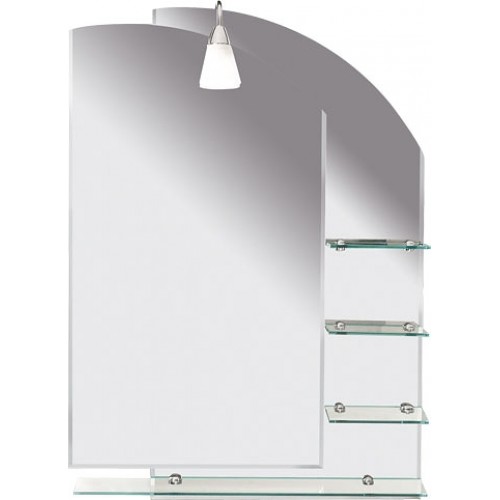 AQUALINE WEGA zrkadlo 65x90cm, s policami 65028 AQUALINE WEGA zrkadlo 65x90cm, s policami 65028