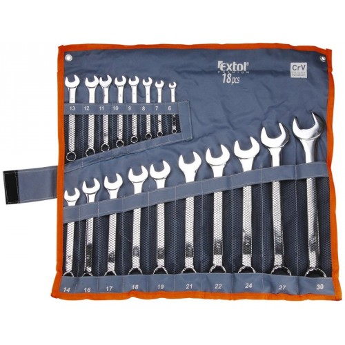 EXTOL PREMIUM kľúče očkoploché, sada 18ks 6734 EXTOL PREMIUM kľúče očkoploché, sada 18ks 6734