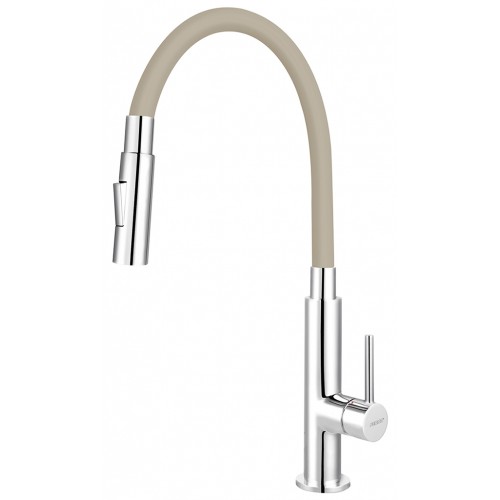 NOVASERVIS Drezová stojanková batéria s béžovým ramenom a spŕškou 70730,0BE