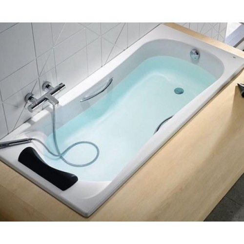 Roca Becool akrylátová vaňa 190 x 90 cm, 300l, s madlami a podhlavníkom 7248014001