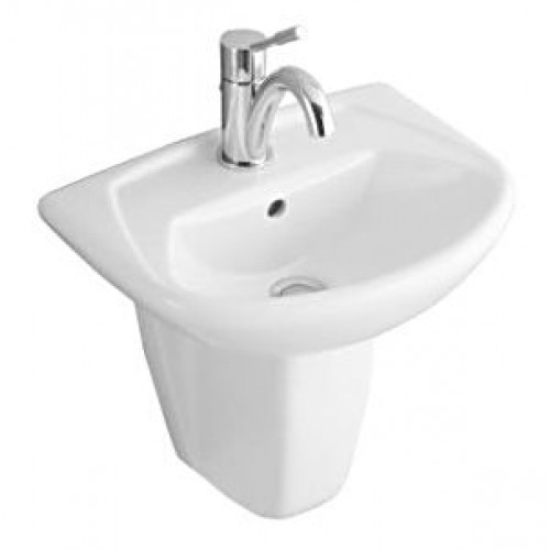 Omnia classic Umývadielko kompakt 445x320 mm,bez prepadu, biela alpin
