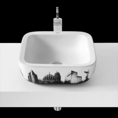 Roca Urban Berlin umývadlová misa 40 × 40 cm, s prepadom 732765G00U