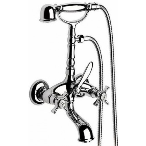 Roca Florentina vaňová nástenná batéria so sprch. hadicou 1,5 m chróm 75062221A0