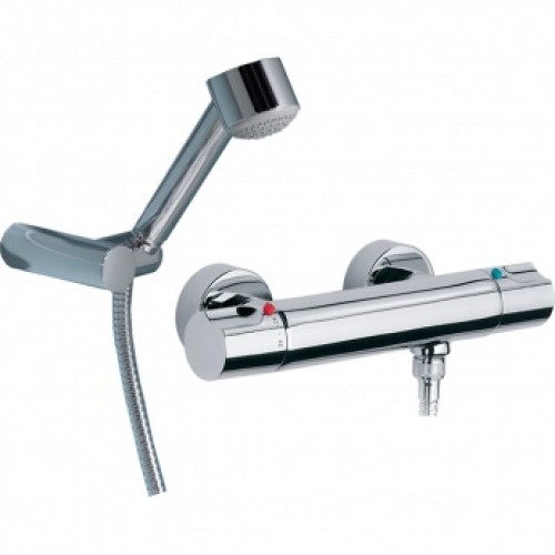 Roca Moai vaňová termostatická batéria so sprch. hadicou 1,7 m chróm 75A1146C00