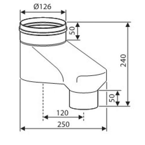 JUNKERS AZ 380 Zlučovač deleného oddymenia DN 80/80