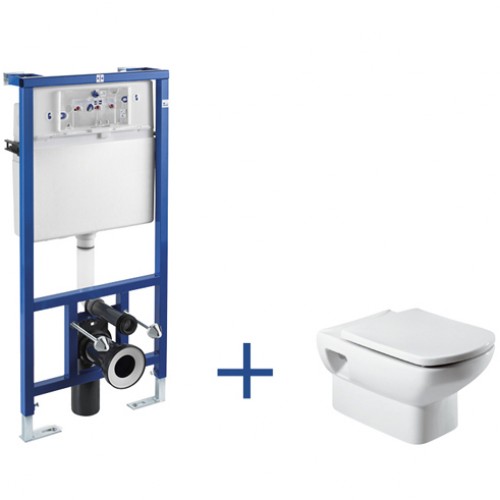 Roca Dama Senso Set závesný klozet + predstenový modul 789009000S Roca Dama Senso Set závesný klozet + predstenový modul 789009000S