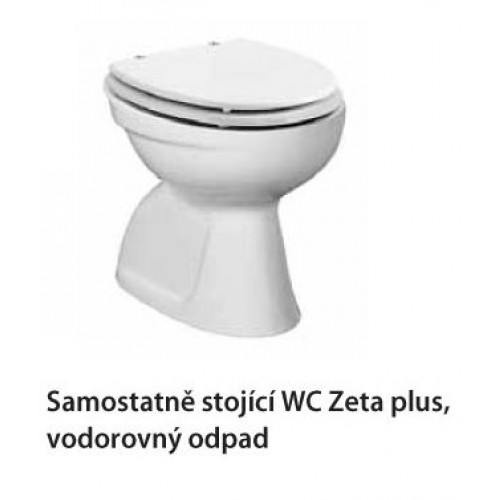 Jika ZETA PLUS samostatne stojace WC, vodorovný odpad H8217470000001