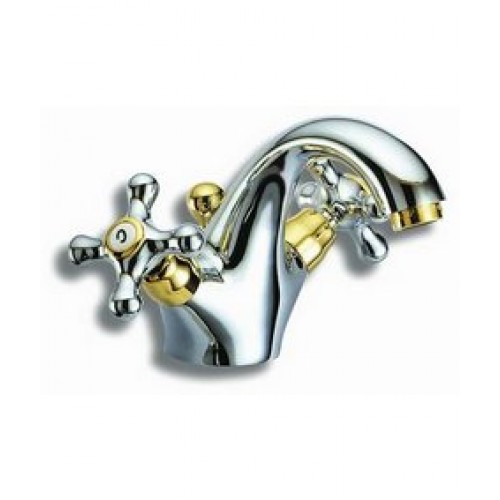 NOVASERVIS LA TORRE CLASSIC stojánková umývadlová batéria biela-zlato 8001,3 NOVASERVIS LA TORRE CLASSIC stojánková umývadlová batéria biela-zlato 8001,3