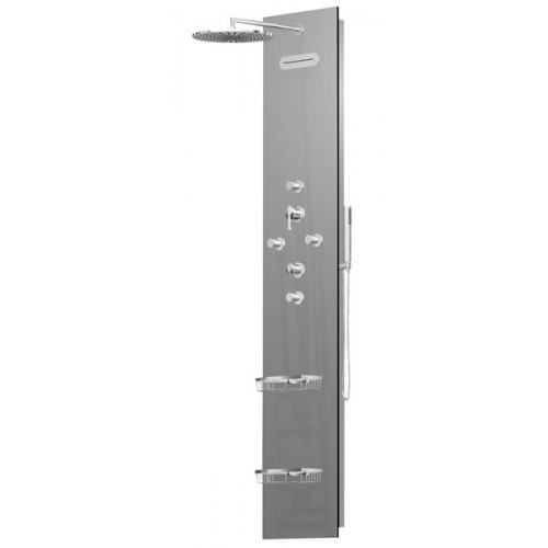 POLYSAN FLAT 80620-1300 OVAL Sprchový panel 200x40cm Aluminium POLYSAN FLAT 80620-1300 OVAL Sprchový panel 200x40cm Aluminium