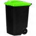 CURVER Kontajner na kolieskach, 60 x 47 x 75 cm, 100 l, čierna / zelená, 05183-847
