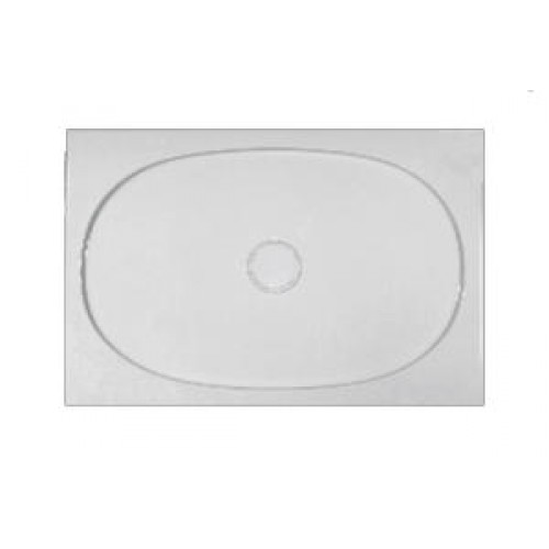LAUFEN IL BAGNO ALESSI ONE - Keramická vanička, obdĺžniková 120x80, rádius vľavo, 8.5097.1