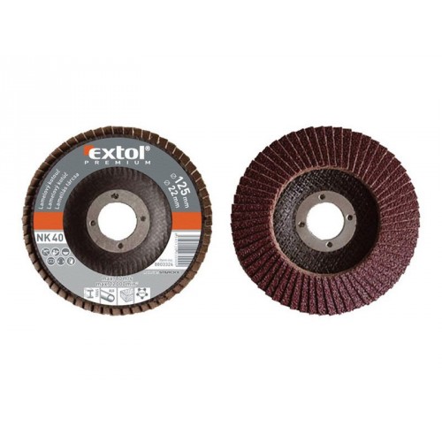 EXTOL PREMIUM kotúč lamelový šikmý korundový P40, 150mm 8803344