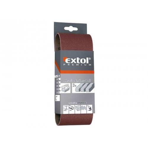 EXTOL PREMIUM plátno brúsne nekonečný pás P80, 533x75mm, balenie 3ks 8803528