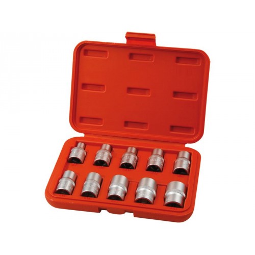 EXTOL PREMIUM kľúče nástrčné vnútorné TORX 1/2", sada 10ks, 8818128
