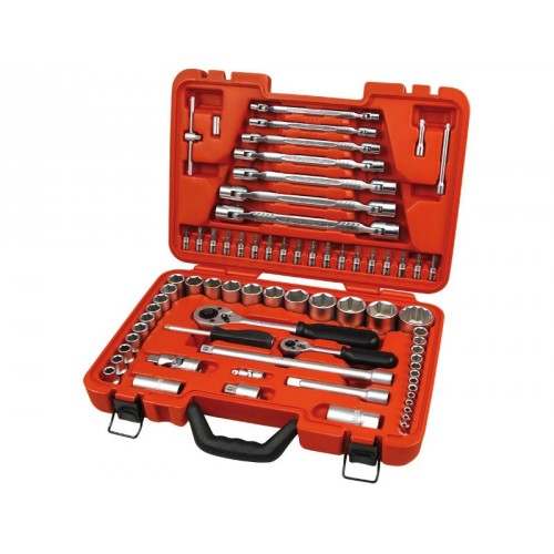 EXTOL PREMIUM kľúče nástrčné 1/4" a 1/2", sada 72ks 8818320 EXTOL PREMIUM kľúče nástrčné 1/4" a 1/2", sada 72ks 8818320