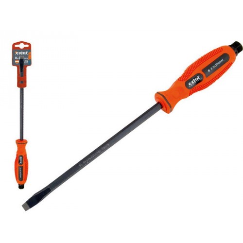 EXTOL PREMIUM skrutkovač úderový plochý, (-) 9,5 x250mm, HRC 56-60, CrMoV 8819122