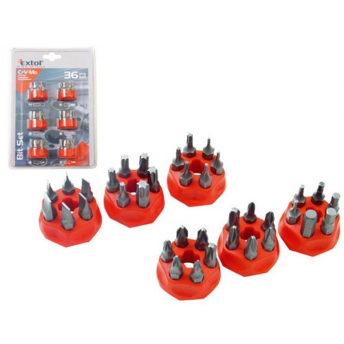EXTOL PREMIUM hroty, sada 36ks, 25mm, CrMoV 8819625 EXTOL PREMIUM hroty, sada 36ks, 25mm, CrMoV 8819625