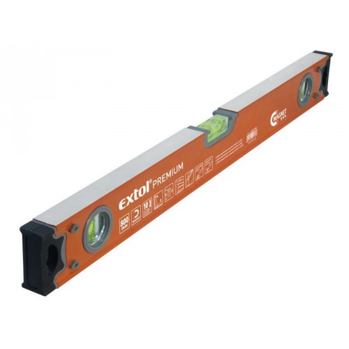 EXTOL PREMIUM vodováha s priezorom, 2000mm 8823420