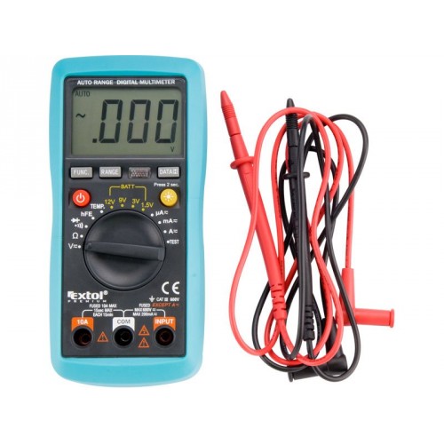 EXTOL PREMIUM multimeter digitálny s automatickou voľbou rozsahov