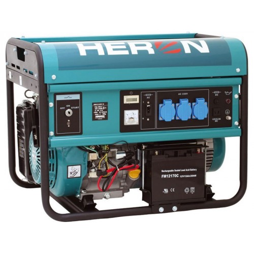 HERON EGM 55 AVR-1E elektrocentrála benzínová 13HP / 5,5 KW na zváranie