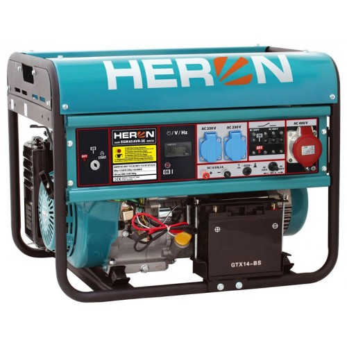 HERON EGM 65 AVR-3E elektrocentrála benzínová 15HP / 6,5 KW 8896120