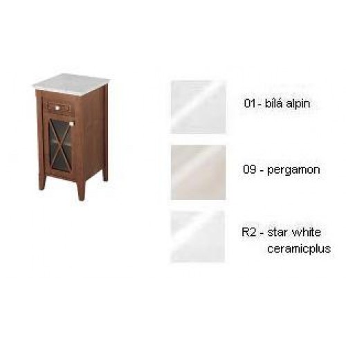 Hommage Bočná skrinka 440x850x425 mm, pánty vľavo, biela alpin Hommage Bočná skrinka 440x850x425 mm, pánty vľavo, biela alpin