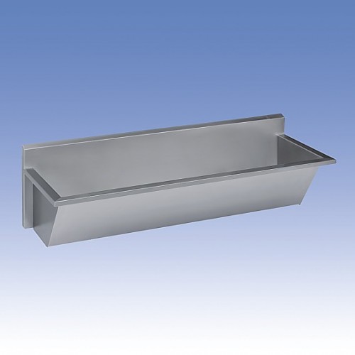 SANELA Nerezový umývací žľab SLUN 55 lekársky, dĺžka 1500 mm 93550