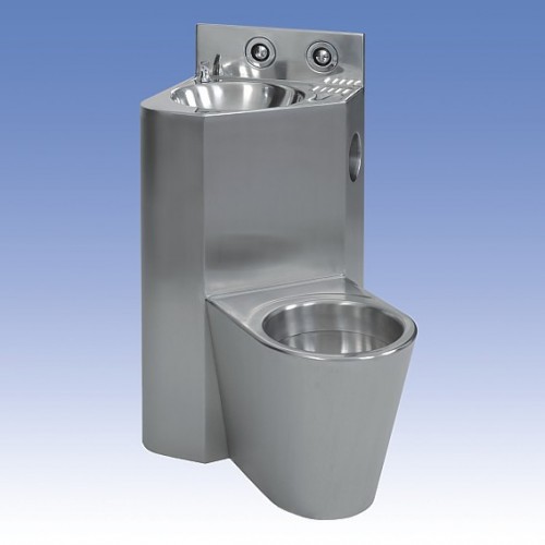 SANELA WC s umývadlom do rohu SLWN 08L, WC na zemi vľavo, závitové tyče 94081 SANELA WC s umývadlom do rohu SLWN 08L, WC na zemi vľavo, závitové tyče 94081