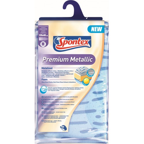 SPONTEX Premium Metallic poťah na žehliacu dosku 120 x 40 cm