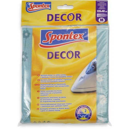 SPONTEX Decor bavlnený poťah na žehliacu dosku 120 x 40 cm, 97021072 SPONTEX Decor bavlnený poťah na žehliacu dosku 120 x 40 cm, 97021072
