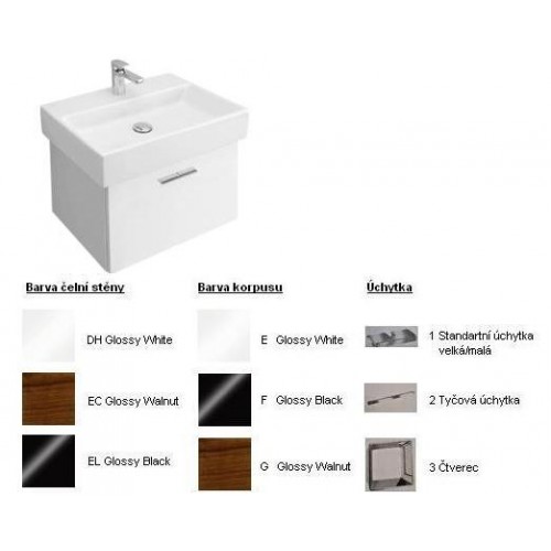 Central Line Fashion Spod. skrinka 540x381x385 mm White, úchytka tyčová, čelná stena White