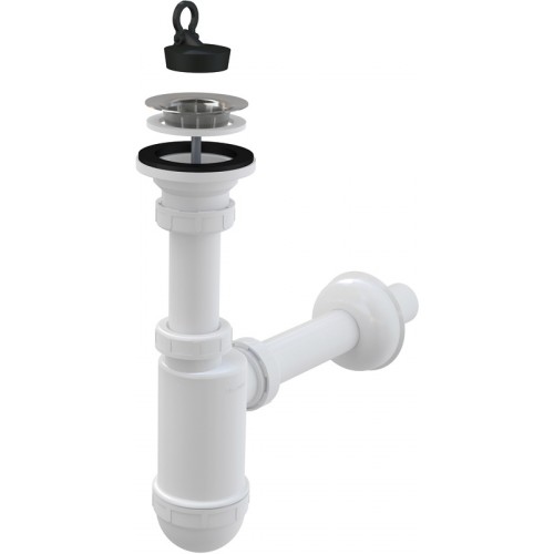 ALCAPLAST Sifón umývadlový priemer s nerezovou mriežkou priemer 63mm A411