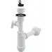 ALCAPLAST Sifón umývadlový priemer 32mm s prípojkou a plast. mriežkou priemer 63mm A420P