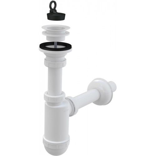 ALCAPLAST Sifón umývadlový priemer 32mm s plastovou mriežkou priemer 63mm A421