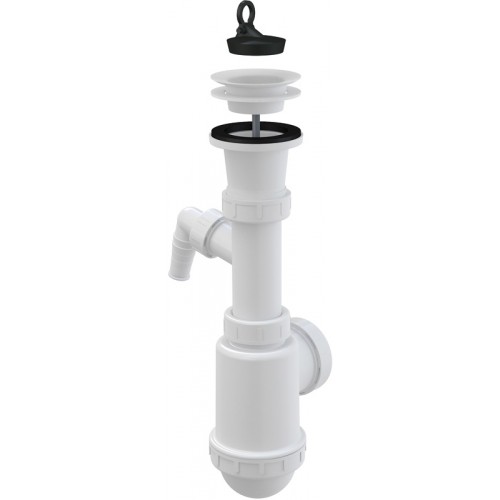 ALCAPLAST Sifón drezový s plastovou mriežkou priemer 70mm a prípojkou A442P ALCAPLAST Sifón drezový s plastovou mriežkou priemer 70mm a prípojkou A442P