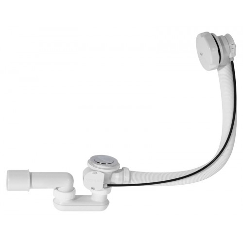 ALCAPLAST Sifón vaňový automat komplet biely A51B