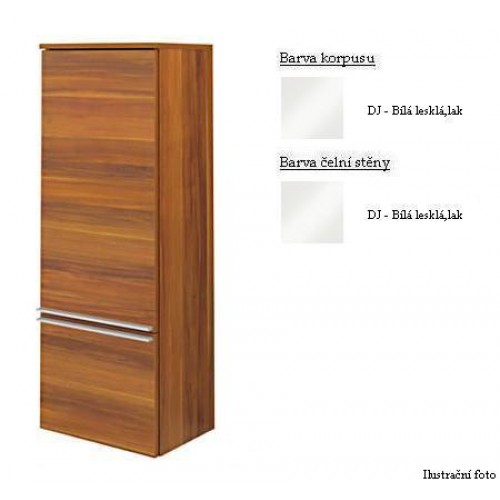 Shape Vysoká skrinka 450x1296x320 mm korpus biela lesklá, čelná stena biela lesklá Shape Vysoká skrinka 450x1296x320 mm korpus biela lesklá, čelná stena biela lesklá