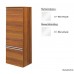 Shape Vysoká skrinka 450x1296x320 mm korpus biela lesklá, čelná stena biela lesklá