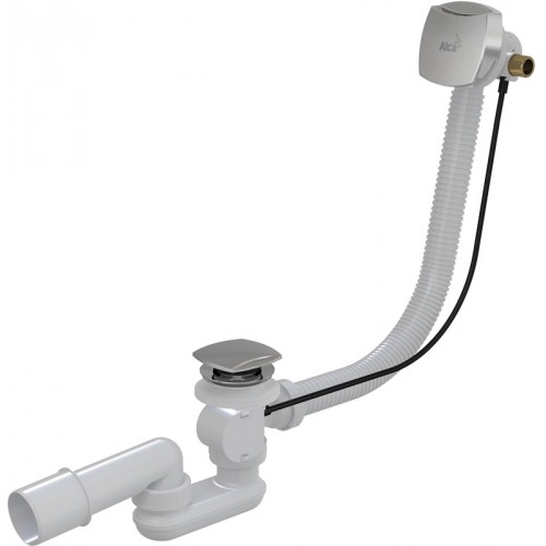ALCAPLAST Sifón vaňový s napúšťaním prepadom chróm 80cm A564CRM380