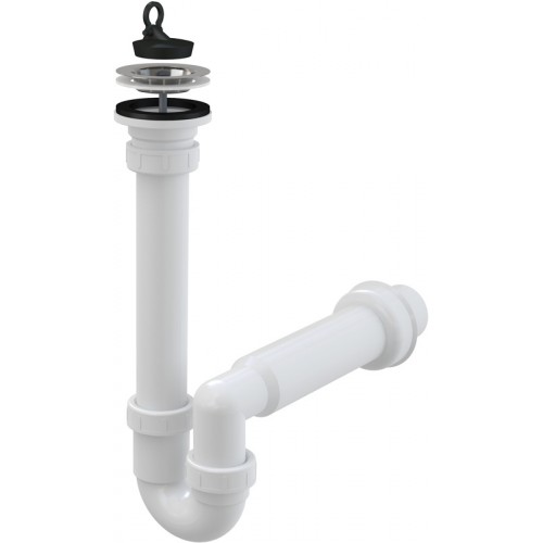 ALCAPLAST Sifón trubkový s nerezovou mriežkou priemer 70mm A800 O50