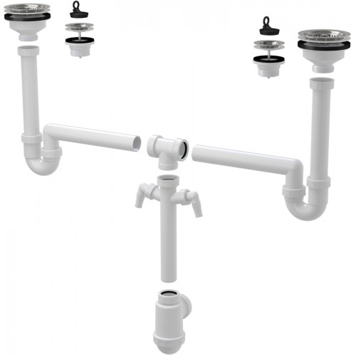 ALCAPLAST Univerzálny drezový set A8000