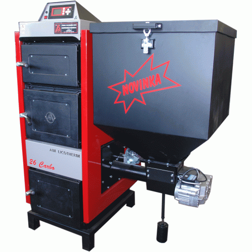 AM Licotherm 26 Carbo automatický kotol na pelety alebo hnedé uhlie