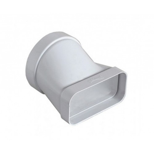 ARISTON Horizontálny prechod ABS z priemeru 125 mm na obdĺžnik 150 x 70 mm 3208043