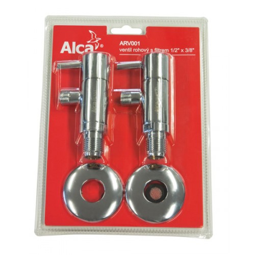 ALCAPLAST Ventil rohový s filtrom 1/2 "× 3/8", okrúhly ARV001 ALCAPLAST Ventil rohový s filtrom 1/2 "× 3/8", okrúhly ARV001