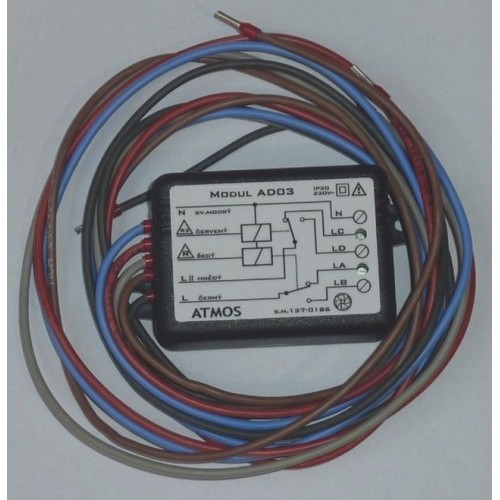 Atmos AD03 modul pre ovládanie ventilátora kotla a čerpadla v kotlovom okruhu (soláru)