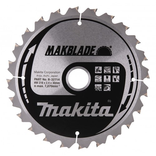 Makita B-32714 Pílový kotúč na drevo 24-zubový s 216x30mm
