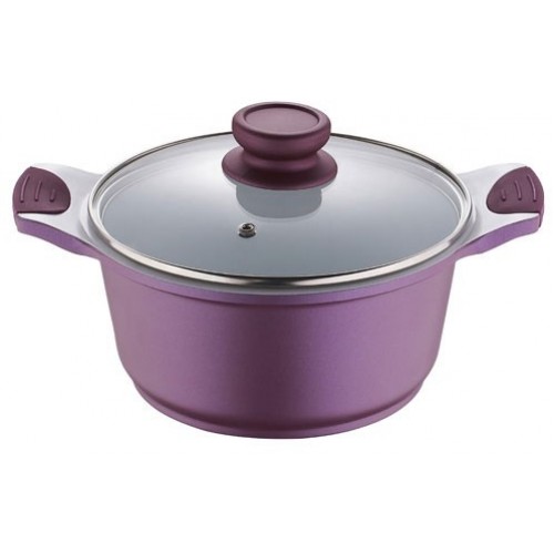 BERGNER Hrniec s keramickým povrchom a pokrievkou 28 x 14 cm, VIOFLAM BG-6752 BERGNER Hrniec s keramickým povrchom a pokrievkou 28 x 14 cm, VIOFLAM BG-6752