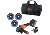 Black & Decker BCG6L8F1S Akumulátorová bezuhlíková uhlová brúska (18V/1x4,0Ah)